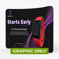  - GRAPHIC ONLY - 10ft Curved Tension Fabric Display - Replacement Graphic