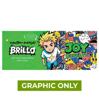  - GRAPHIC ONLY - 20ft Brillo Lightbox Display - Replacement Graphic
