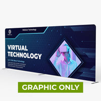  - GRAPHIC ONLY - 20ft Straight Tension Fabric Display - Replacement Graphic