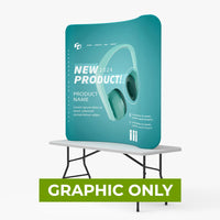 - GRAPHIC ONLY - 6ft Curved Tension Fabric Display - Replacement Graphic