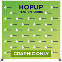  - GRAPHIC ONLY - Hopup 7.5ft Straight Full Height Tension Fabric Display - Replacement Graphic