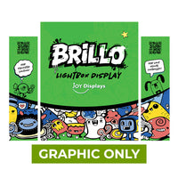 GRAPHIC ONLY - Brillo Counter Lightbox Display - Replacement Graphic