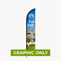  - GRAPHIC ONLY - Feather Angled Flag - Replacement Graphic