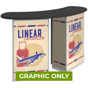 GRAPHIC ONLY - Linear Double Reception Counter - Replacement Graphic