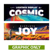 Load image into Gallery viewer, GRAPHIC ONLY BACKLIT - 20ft. x 7.5ft SEG Fabric Pop Up Cosmic Lightbox Display