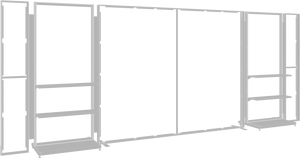 20ft Hybrid Pro 36 Trade Show Exhibit Backwall