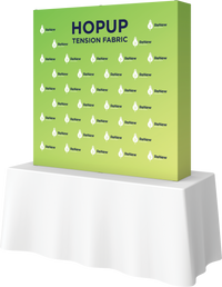 Hopup 5ft Straight Square Tabletop Tension Fabric Display