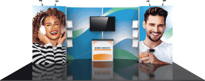 20ft Hybrid Pro 10 Trade Show Exhibit Backwall