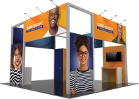 20X20 Trade Show Exhibit - Island Booth Hybrid Pro 18B