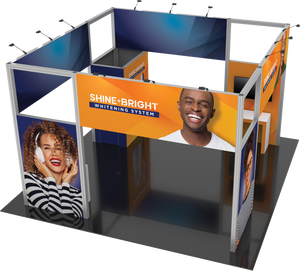 20X20 Trade Show Exhibit - Island Booth Hybrid Pro 18B