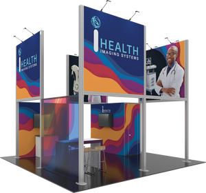 20X20 Trade Show Exhibit - Island Booth Hybrid Pro 19B