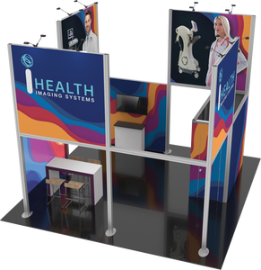 20X20 Trade Show Exhibit - Island Booth Hybrid Pro 19B