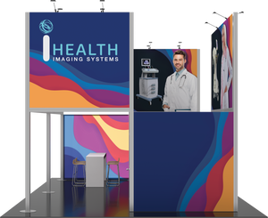 20X20 Trade Show Exhibit - Island Booth Hybrid Pro 19B