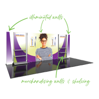 20ft Hybrid Pro 36 Trade Show Exhibit Backwall