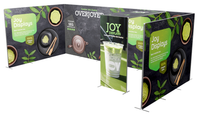 20ft x 7.4ft Overjoyed SEG Double-Sided Display  Bridge & 10ft Side Panels - I