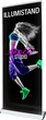 Load image into Gallery viewer, Illumistand Double Sided Light Up Retractable Banner Stand