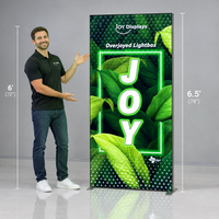 BACKLIT - 3 Ft X 6.5 Ft Overjoyed SEG Lightbox - Double-Sided Light-Up Graphic Banner