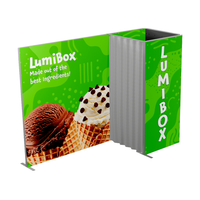 10ft x 7.4ft Lumibox Backlit Display with Closet - K