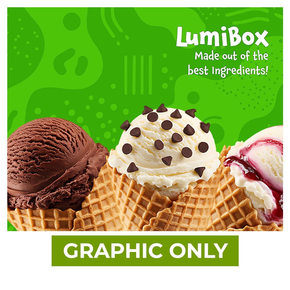 GRAPHIC ONLY - LUMIBOX Lightbox 9.8ft X 8ft Replacement Graphic
