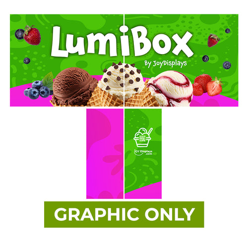 GRAPHIC ONLY - LUMIBOX Lightbox 20ft X 8ft Configuration C - Replacement Graphic