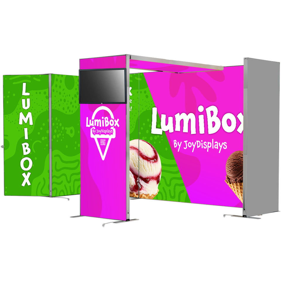 LUMIBOX Frontlit 20ft X 8ft Configuration C - Modular Exhibit