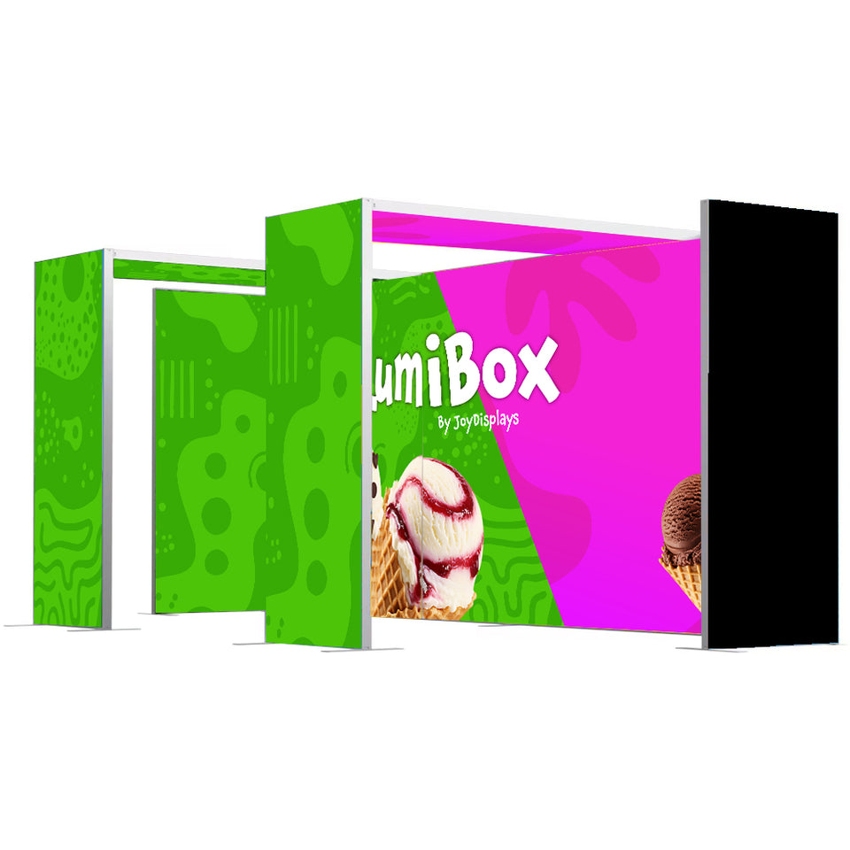 LUMIBOX Lightbox 20ft X 10ft Configuration G - Modular Exhibit