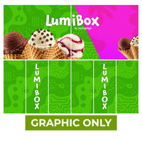  - GRAPHIC ONLY - LUMIBOX Lightbox 20ft X 10ft Configuration D - Replacement Graphic