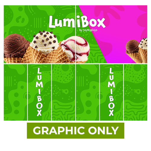 GRAPHIC ONLY - LUMIBOX Lightbox 20ft X 10ft Configuration D - Replacement Graphic