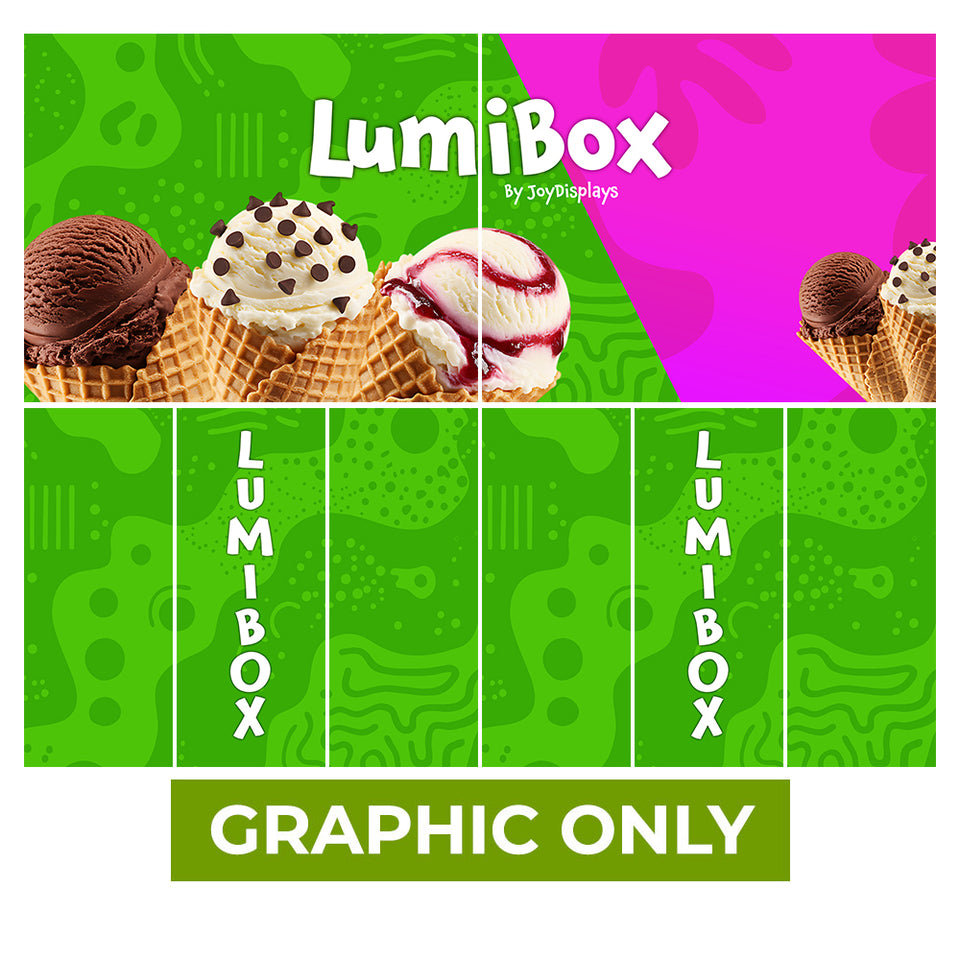 GRAPHIC ONLY - LUMIBOX Lightbox 20ft X 10ft Configuration D - Replacement Graphic