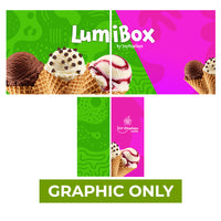  - GRAPHIC ONLY - LUMIBOX Lightbox 20ft X 10ft Configuration E - Replacement Graphic