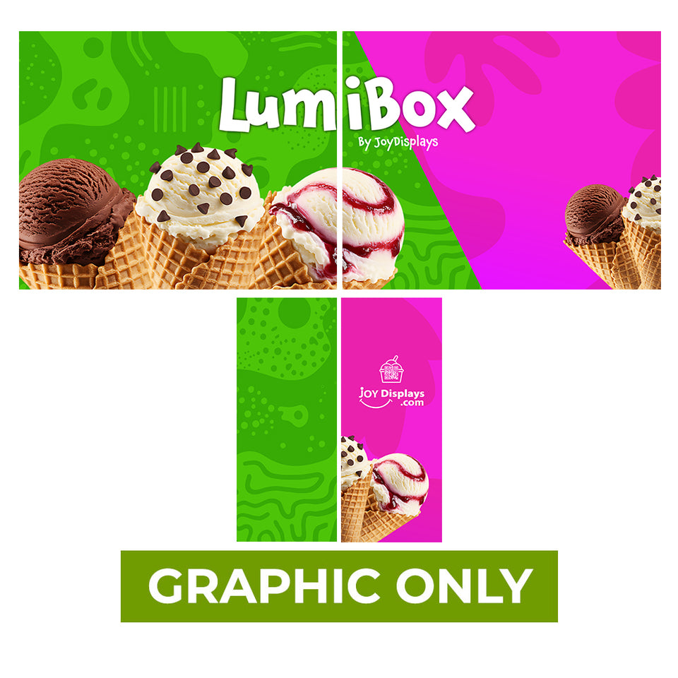 GRAPHIC ONLY - LUMIBOX Lightbox 20ft X 10ft Configuration E - Replacement Graphic
