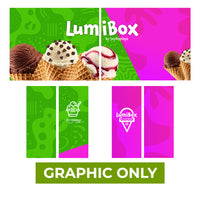 - GRAPHIC ONLY - LUMIBOX Lightbox 20ft X 10ft Configuration F - Replacement Graphic