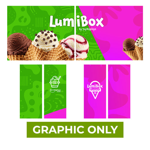 GRAPHIC ONLY - LUMIBOX Lightbox 20ft X 10ft Configuration F - Replacement Graphic