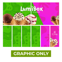  - GRAPHIC ONLY - LUMIBOX Lightbox 20ft X 10ft Configuration G - Replacement Graphic