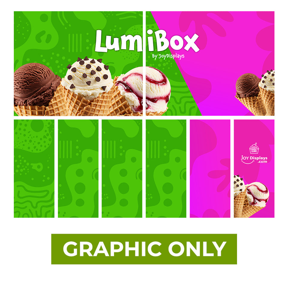 GRAPHIC ONLY - LUMIBOX Lightbox 20ft X 10ft Configuration G - Replacement Graphic
