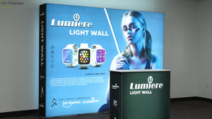 BACKLIT - 10ft X 7.5ft Lumière Light Wall® - Trade Show Exhibit Booth
