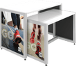 Load image into Gallery viewer, MODIFY Nesting Table 01 - 56&quot;W x 36&quot;H - Product Display with Graphics