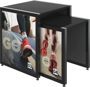 MODIFY Nesting Table 04 - 27"W x 30"H - Product Display with Graphics