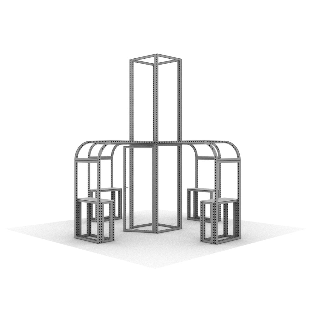 20x20 ft. Modco 5A Island Booth Trade Show
