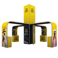 30 x 30 ft. Modco® 5 Island Booth Trade Show