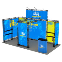 20ft X 12.5ft Origami SEG Truss Trade Show Displays Inline-B  - 20x20 Exhibit