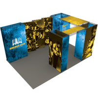 30ft X 13.5ft Origami SEG Truss Island Exhibit - F - 30x20 Trade Show Booth