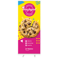 36 In. Overjoyed Retractable - 80"H Super Flat Graphic Package