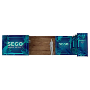 BACKLIT - 30 x 10 SEGO Exhibit with Storage Room - Configuration P30