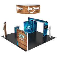 BACKLIT - 20X20 SEGO Trade Show Booth Double-Sided Lightbox - Configuration Q4
