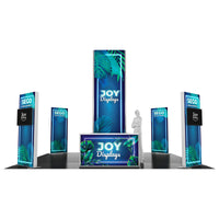 BACKLIT - 20X20 SEGO Trade Show Booth Double-Sided Lightbox - Configuration Q2