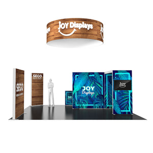 BACKLIT - 20ft x 20ft SEGO Trade Show Booth Double-Sided Lightbox - Configuration Q4
