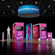 Load image into Gallery viewer, BACKLIT - 20X20 SEGO Trade Show Booth Double-Sided Lightbox - Configuration Q5