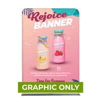  - GRAPHIC ONLY - Rejoice Tension Fabric Banner - Tubing Graphic Displays - Replacement Graphic