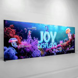 BACKLIT - 20ft x 7.4ft SEGO Modular Seamless Lightbox Display